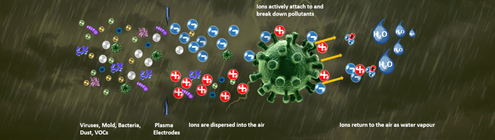 Bipolar Ion Air Disinfection By ETS